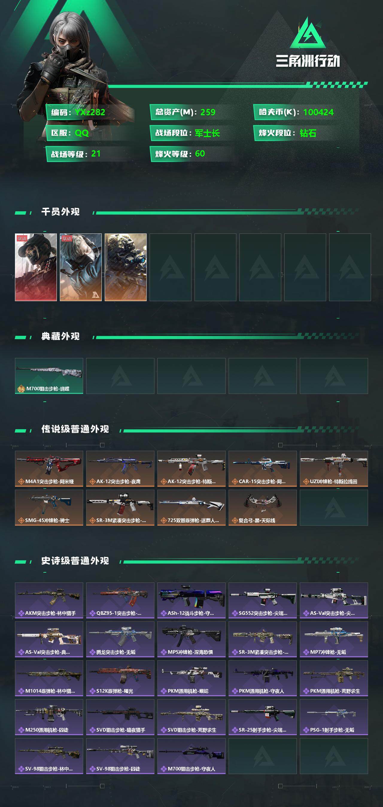 SJZYXS329564三角洲行动账号详情图2