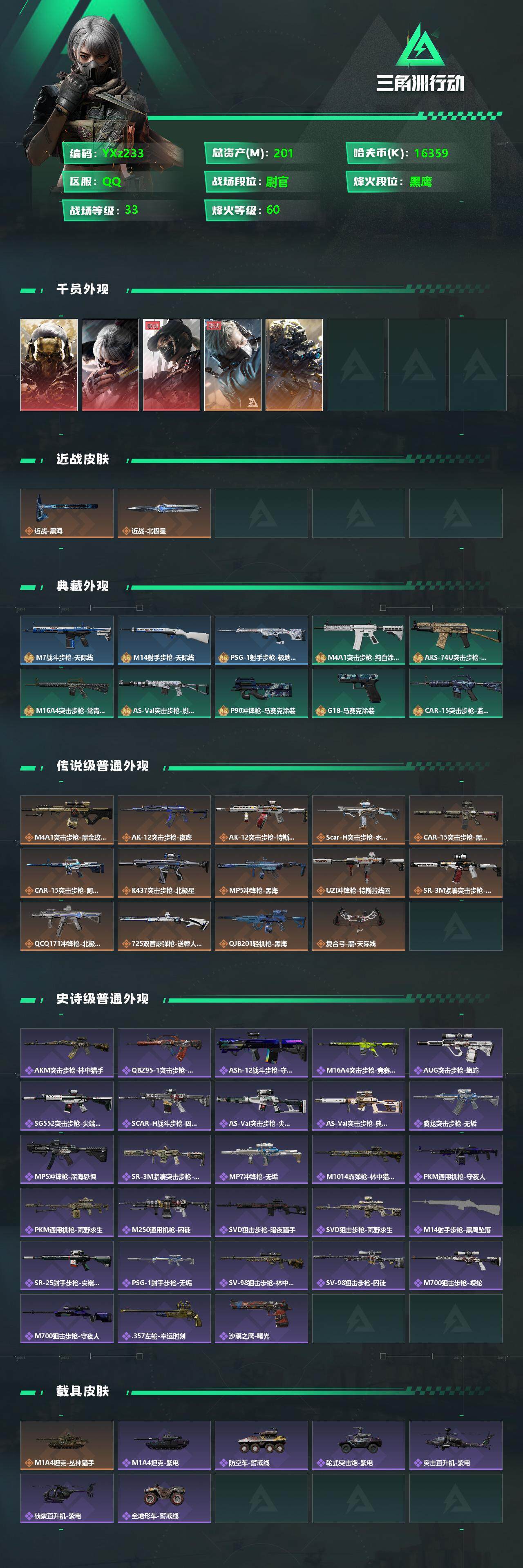 SJZYXS329478三角洲行动账号详情图2