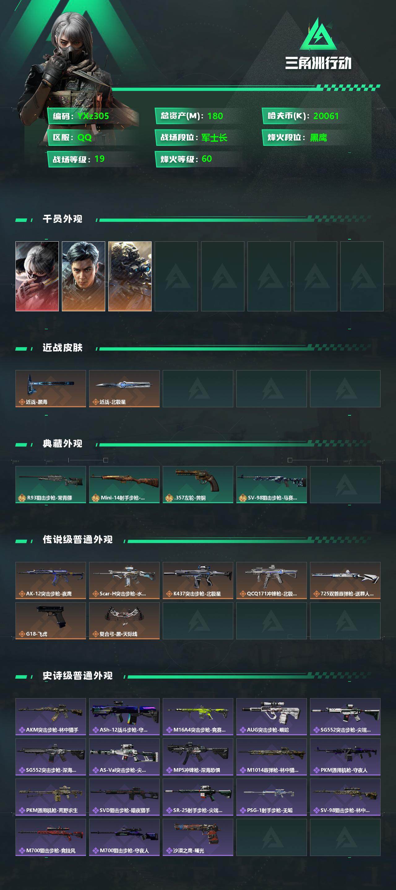 SJZYXS329499三角洲行动账号详情图2