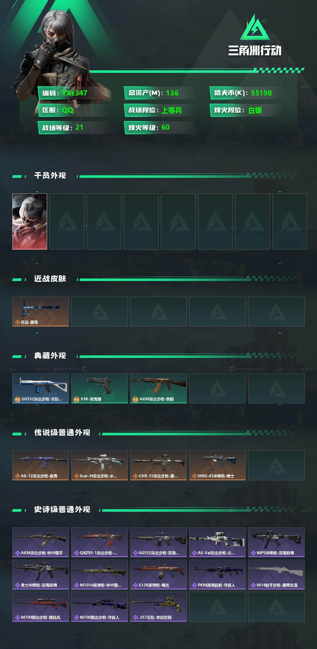 SJZYXS329661三角洲行动账号详情图2