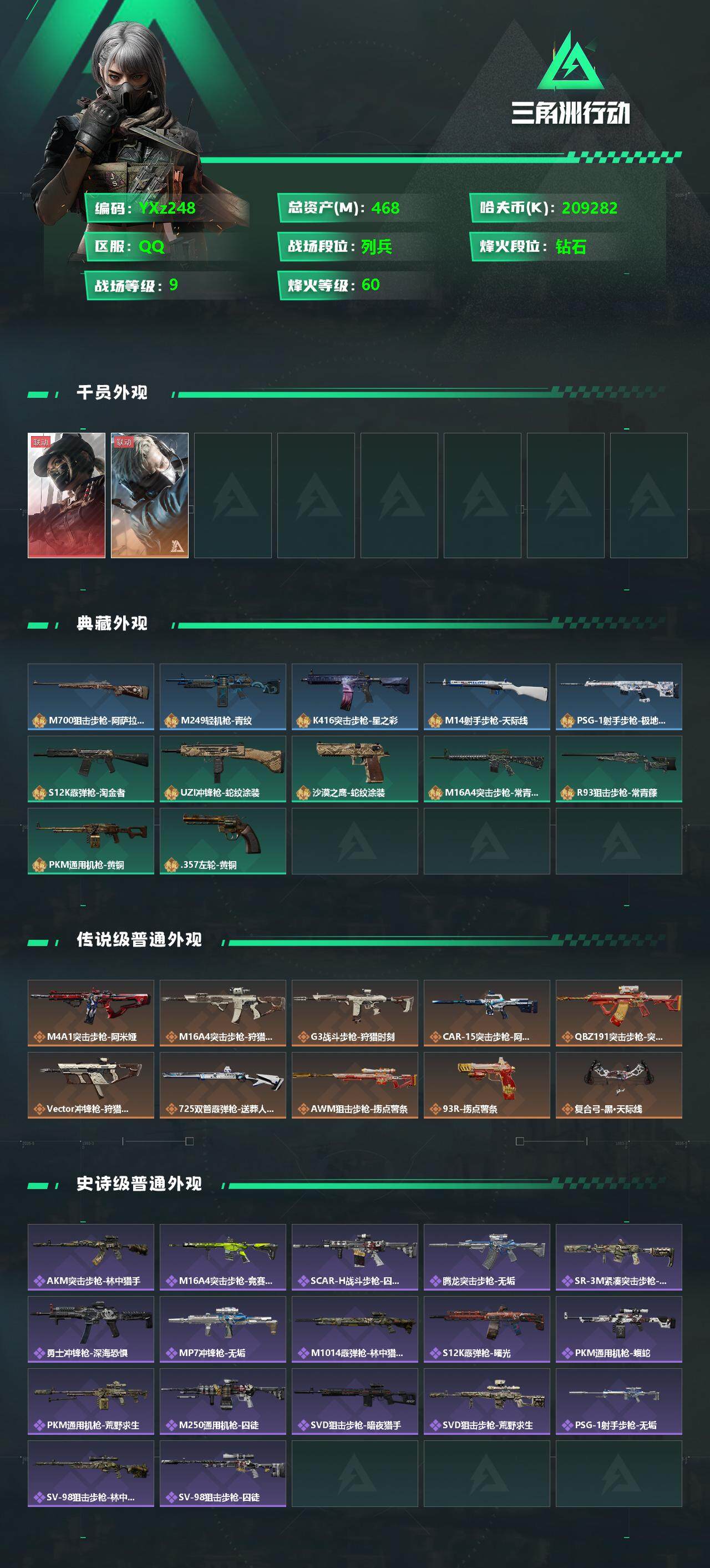 SJZYXS329643三角洲行动账号详情图2