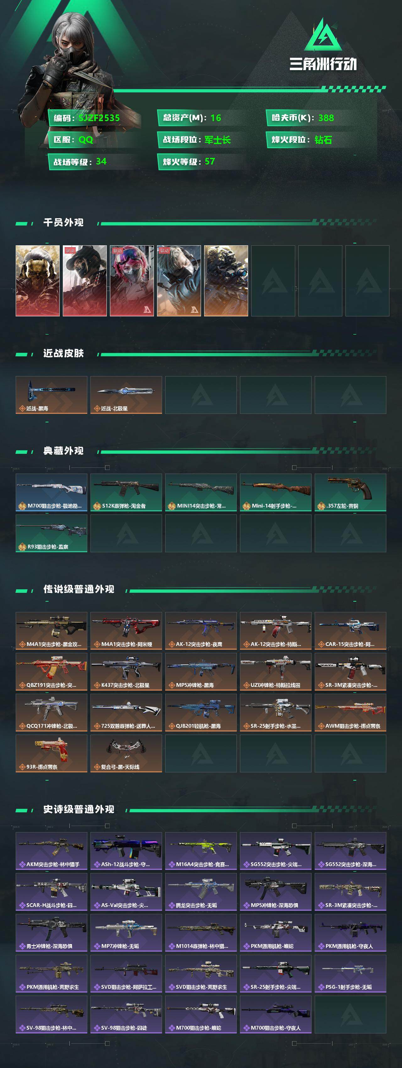 SJZEY329625三角洲行动账号详情图2 SJZEY329625三角洲行动账号详情图2