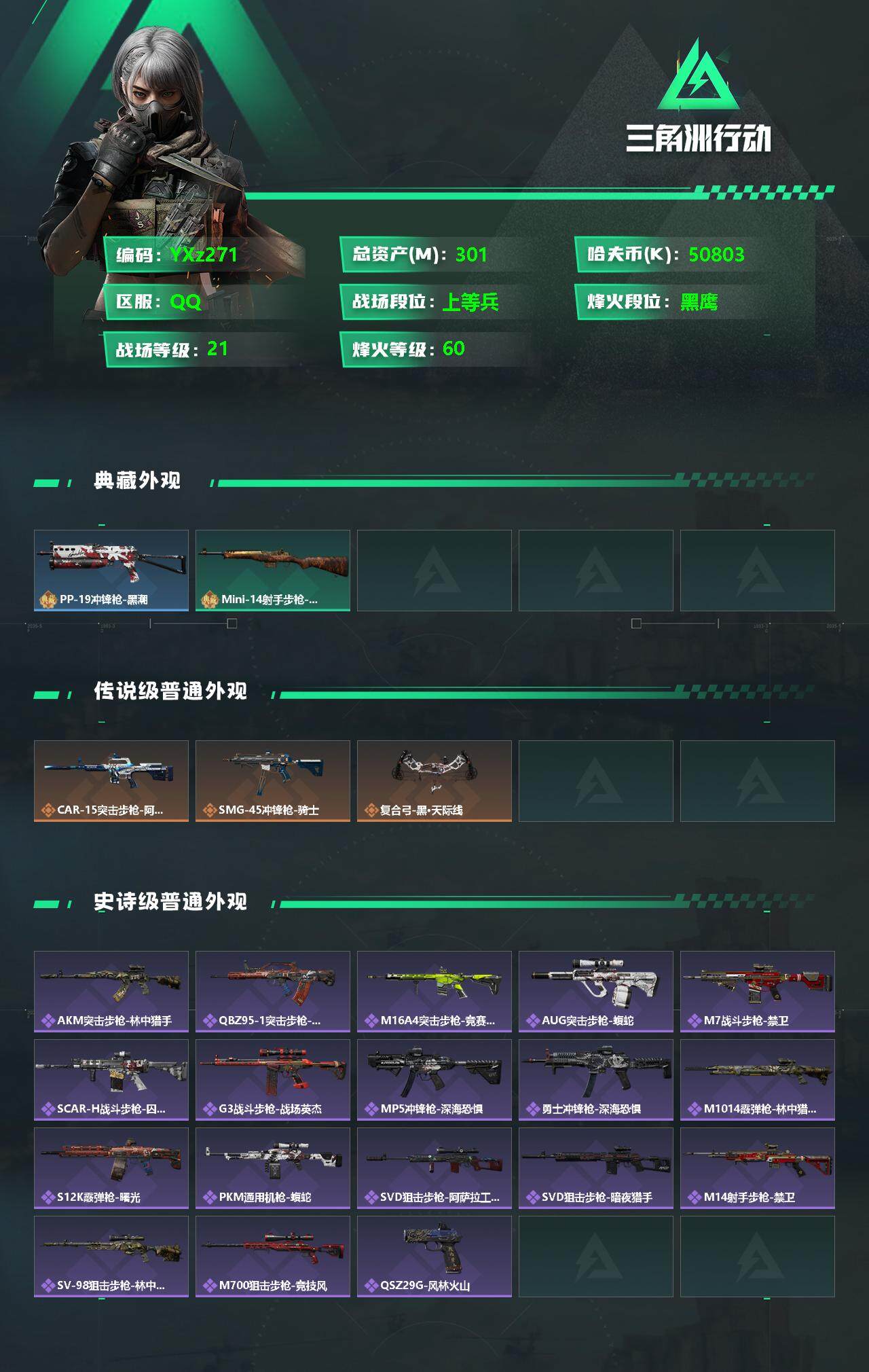 SJZYXS329895三角洲行动账号详情图2
