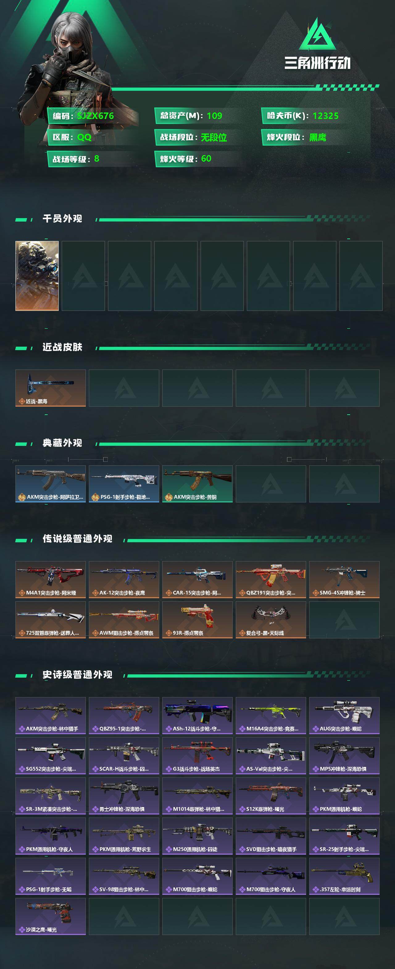 SJZEY330086三角洲行动账号详情图2