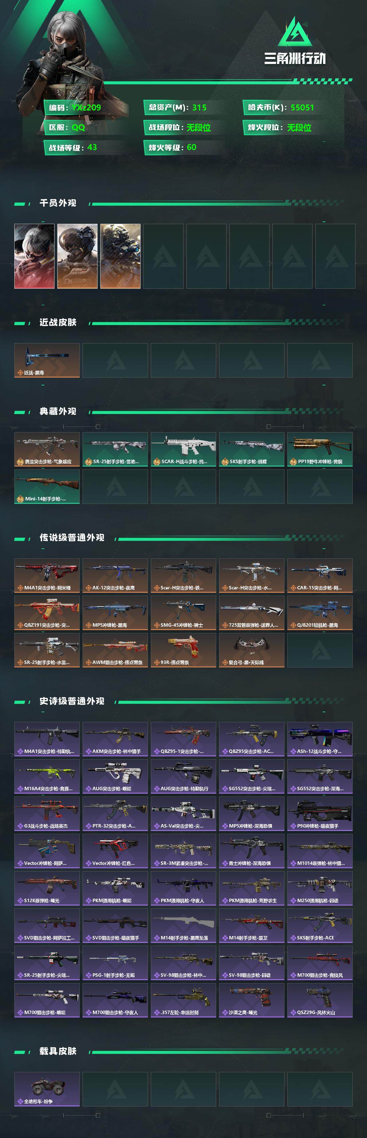 SJZYXS329678三角洲行动账号详情图2