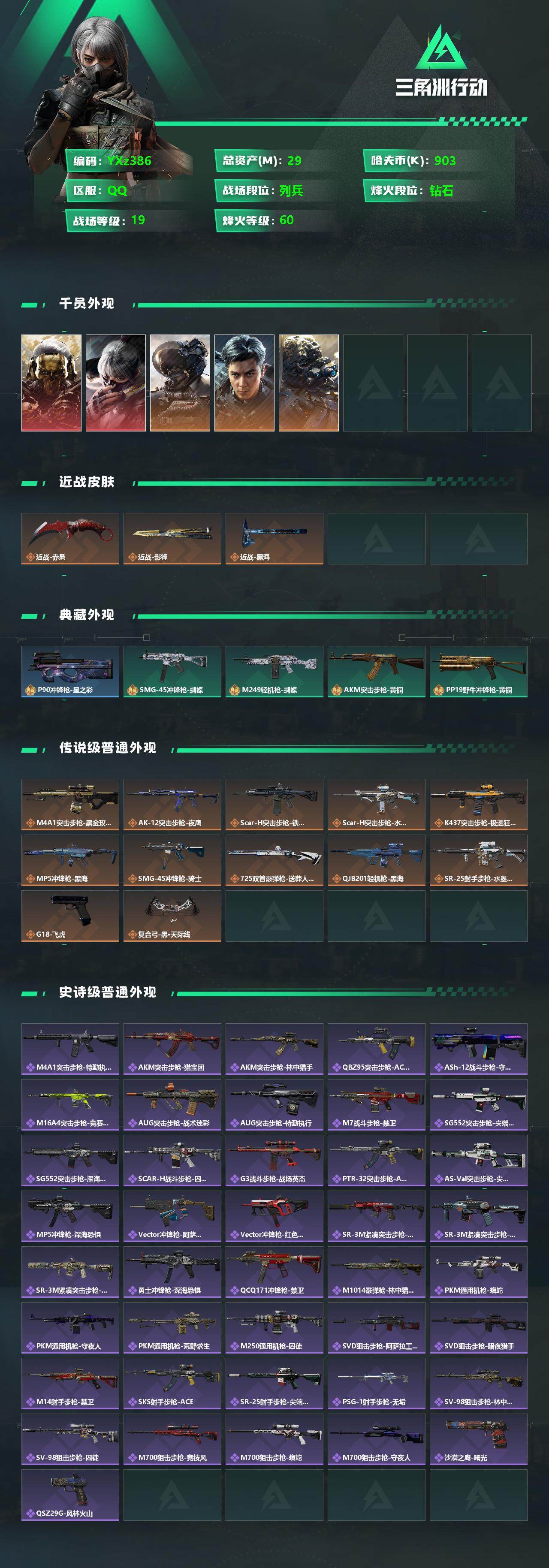 SJZYXS329887三角洲行动账号详情图2 SJZYXS329887三角洲行动账号详情图2