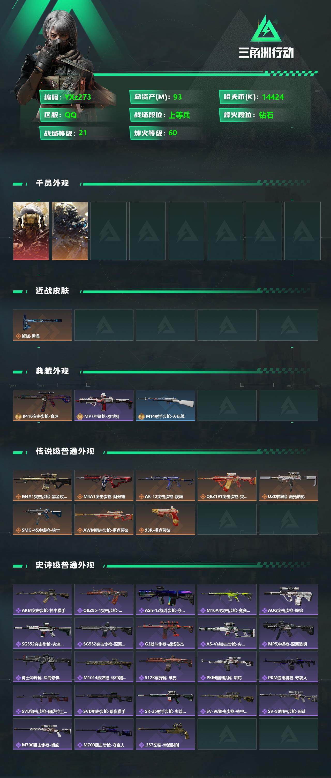 SJZYXS329873三角洲行动账号详情图2