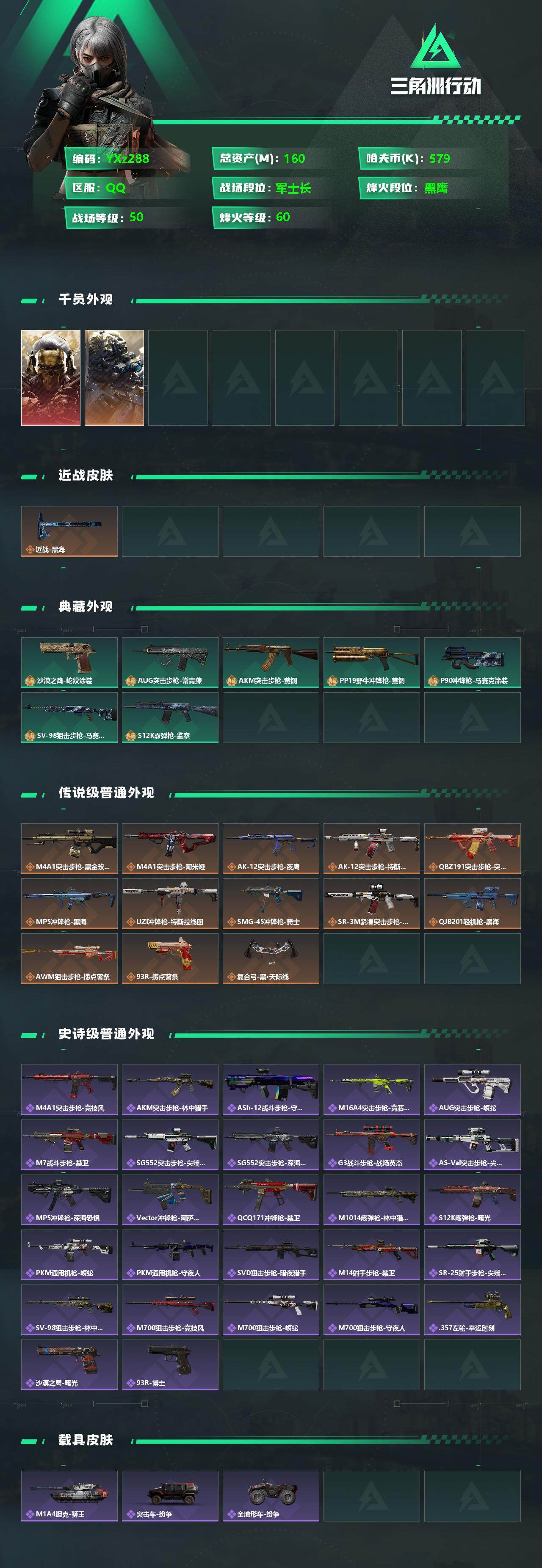 SJZYXS329872三角洲行动账号详情图2