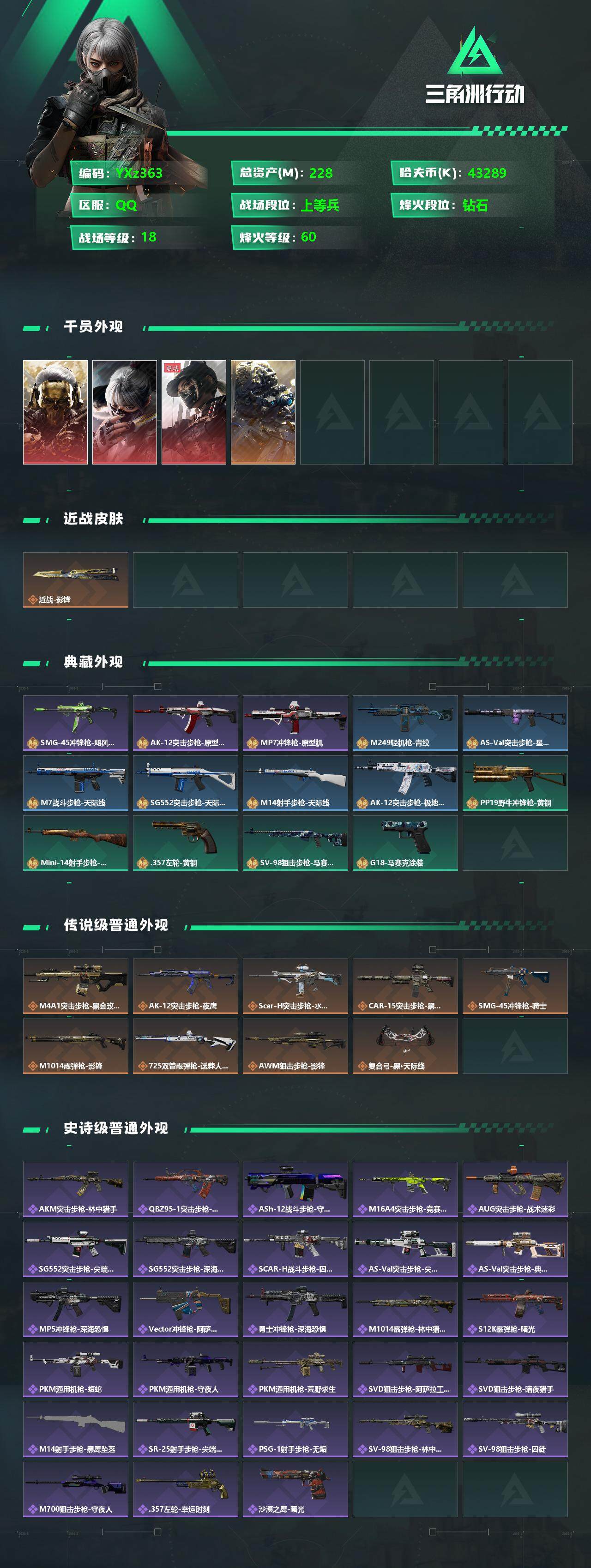 SJZYXS329893三角洲行动账号详情图2 SJZYXS329893三角洲行动账号详情图2