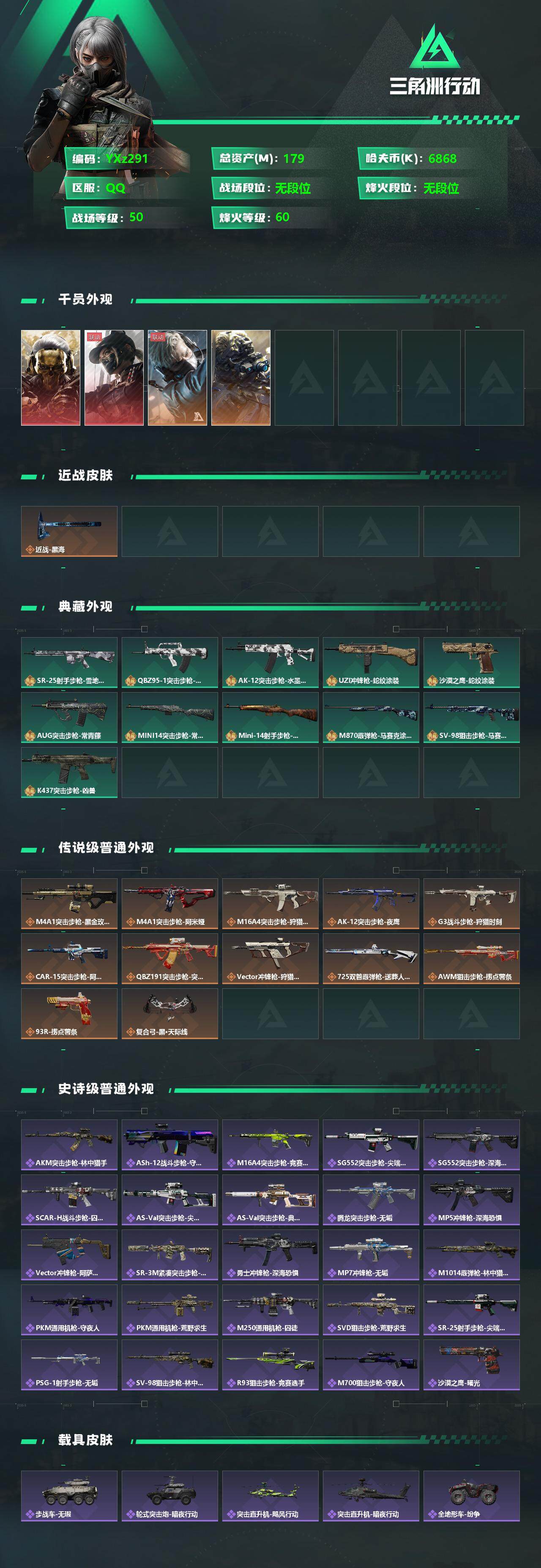 SJZYXS330022三角洲行动账号详情图2 SJZYXS330022三角洲行动账号详情图2