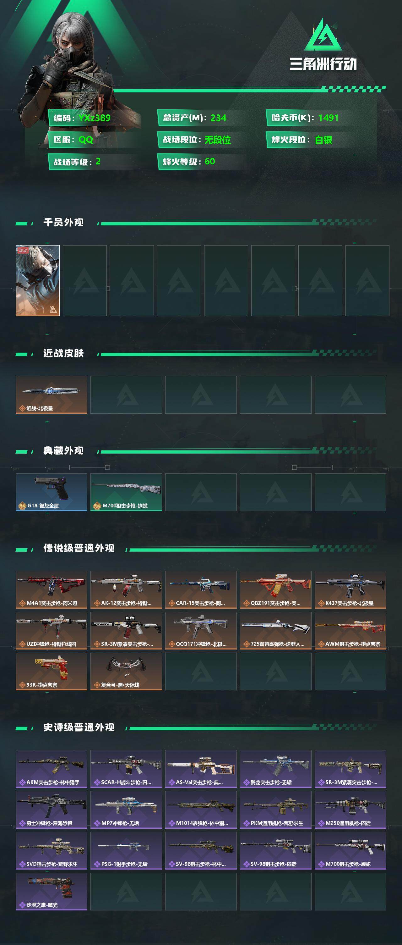 SJZYXS330028三角洲行动账号详情图2 SJZYXS330028三角洲行动账号详情图2