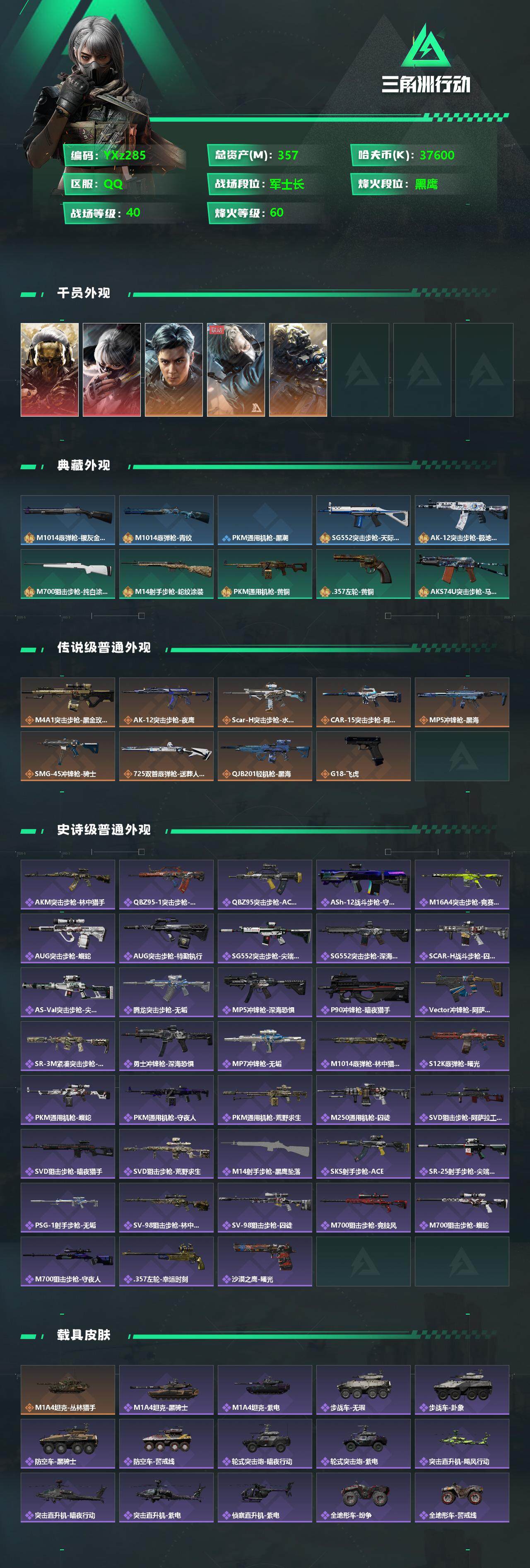 SJZYXS330046三角洲行动账号详情图2 SJZYXS330046三角洲行动账号详情图2
