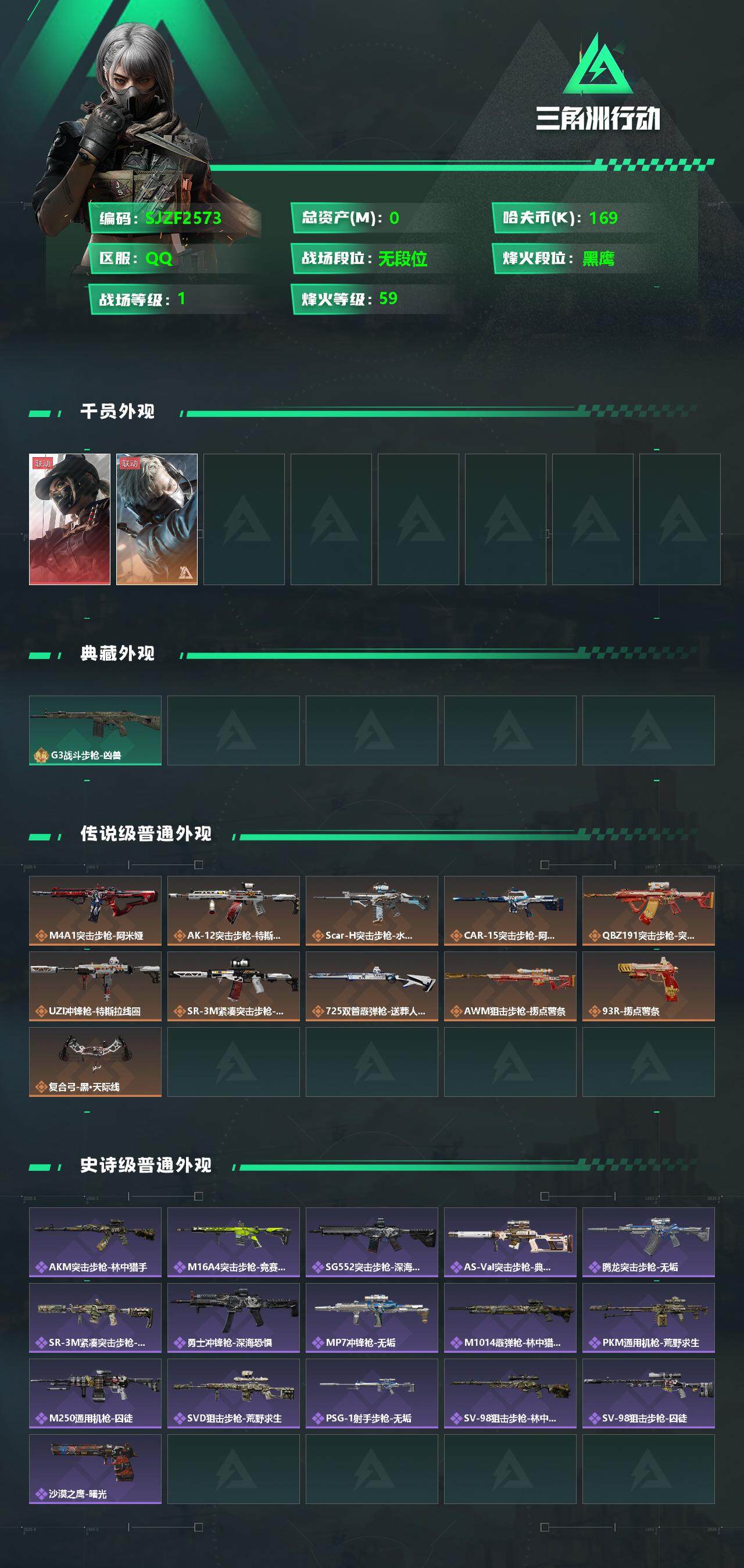 SJZEY329974三角洲行动账号详情图2 SJZEY329974三角洲行动账号详情图2