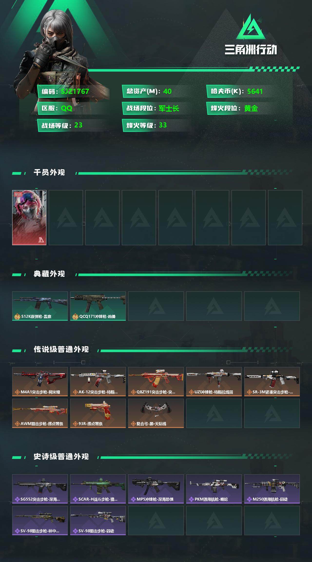 SJZEY330154三角洲行动账号详情图2