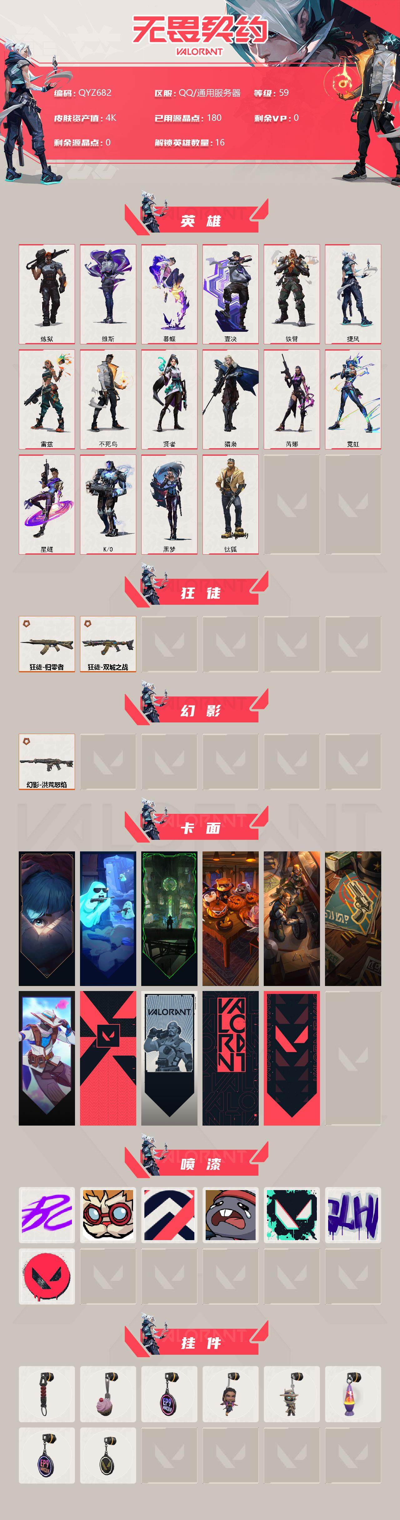 WWQEY312667无畏契约账号详情图2