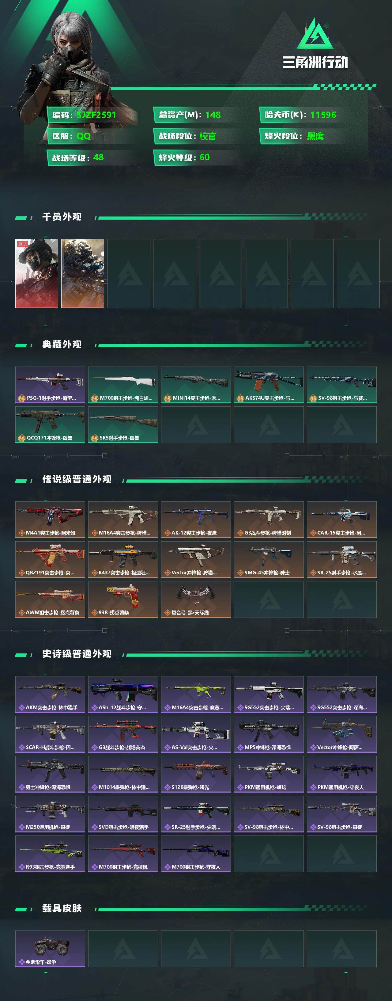 SJZEY330200三角洲行动账号详情图2