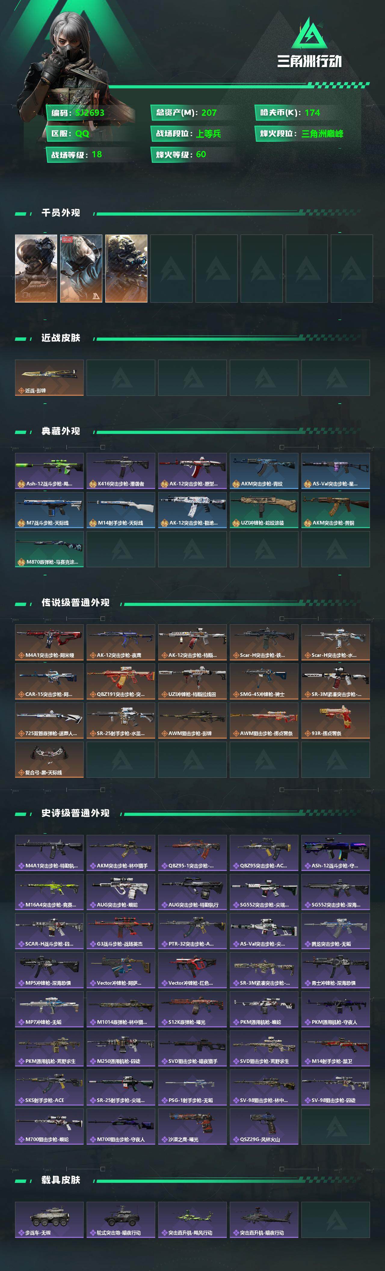 SJZEY330263三角洲行动账号详情图2