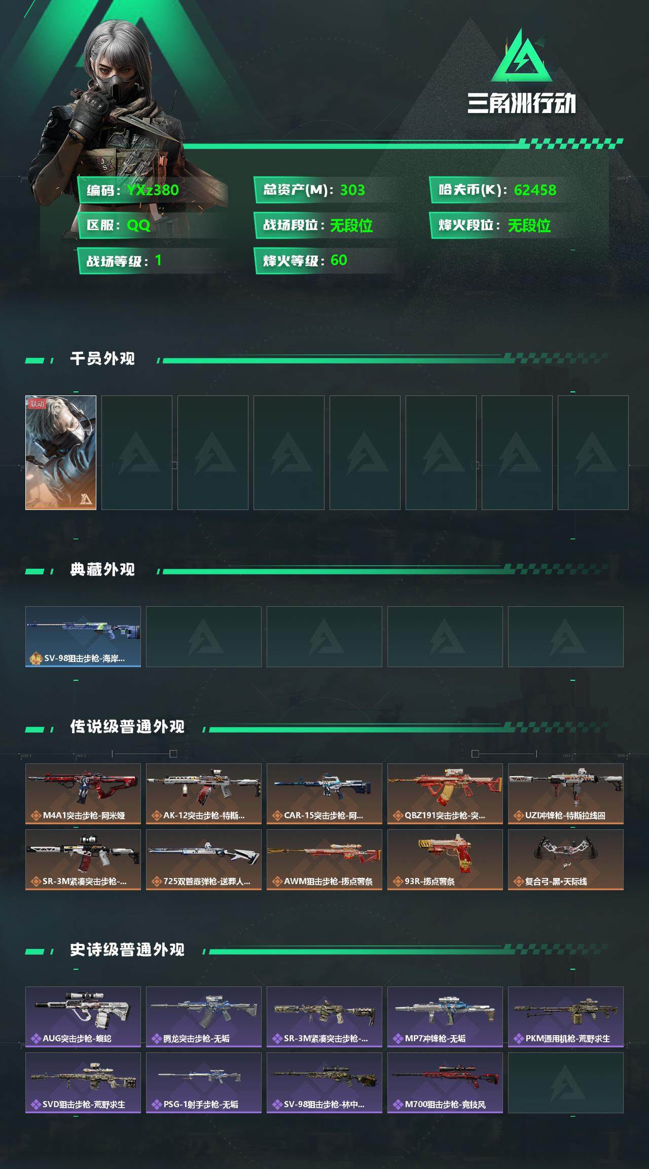 SJZYXS330428三角洲行动账号详情图2
