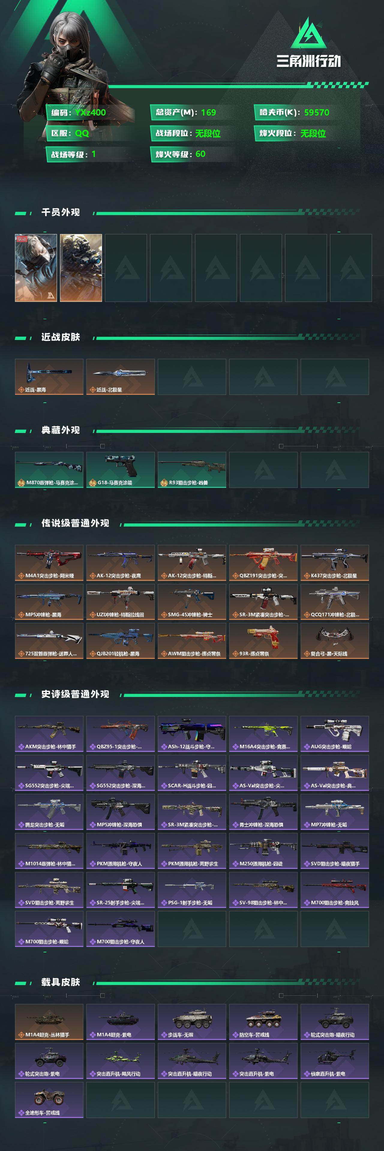 SJZYXS330427三角洲行动账号详情图2