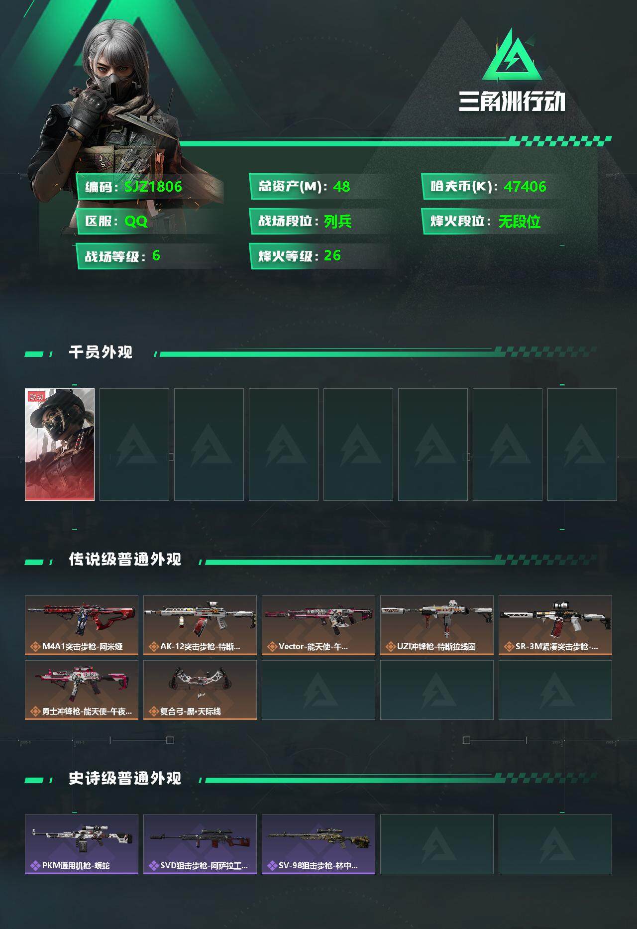 SJZEY330557三角洲行动账号详情图2 SJZEY330557三角洲行动账号详情图2