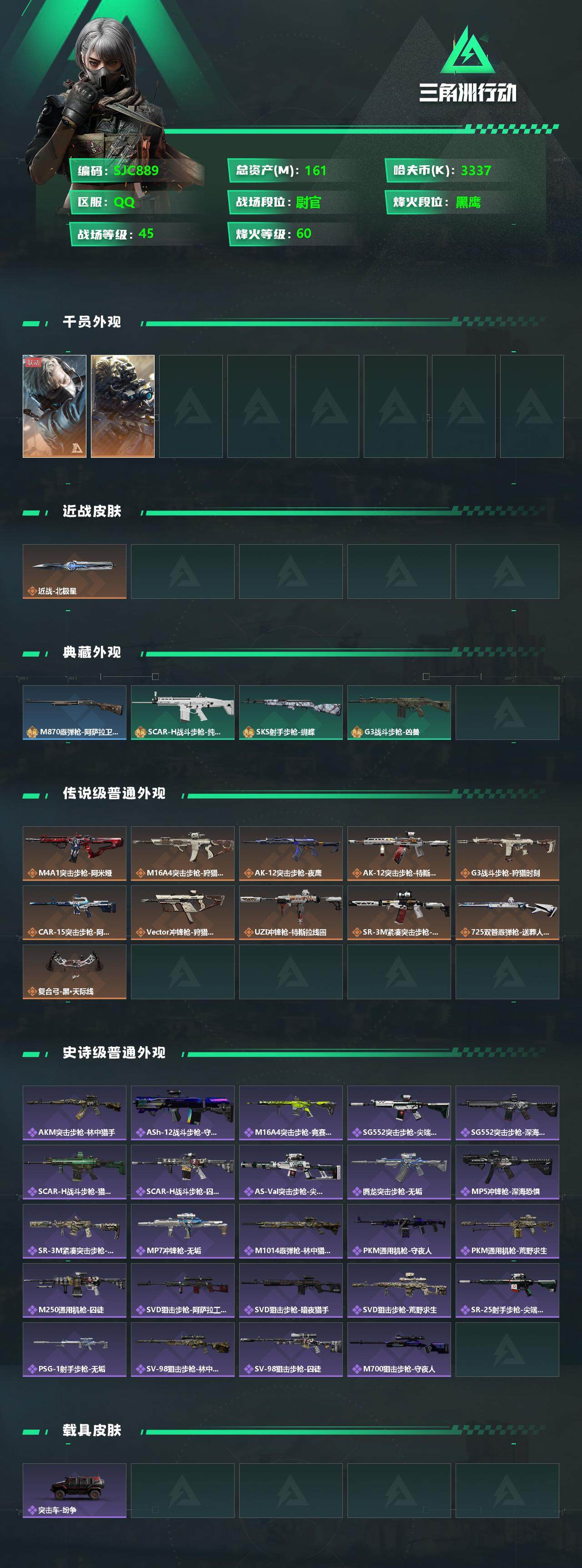 SJZEY330531三角洲行动账号详情图2