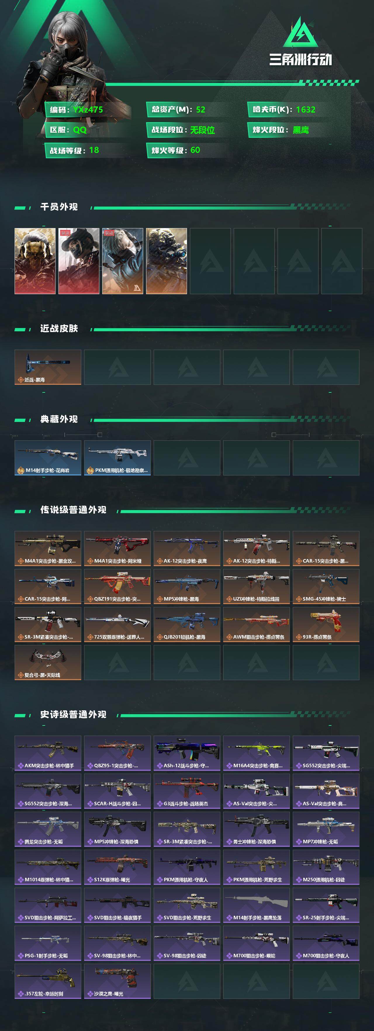 SJZYXS330224三角洲行动账号详情图2 SJZYXS330224三角洲行动账号详情图2