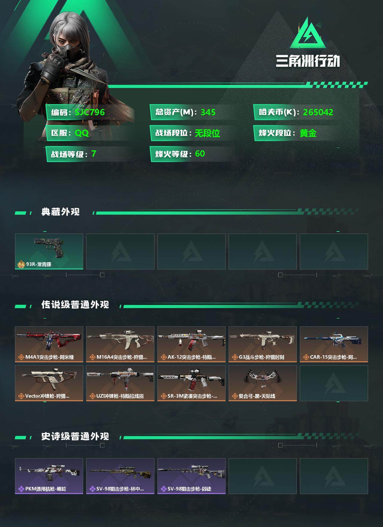 SJZEY330511三角洲行动账号详情图2
