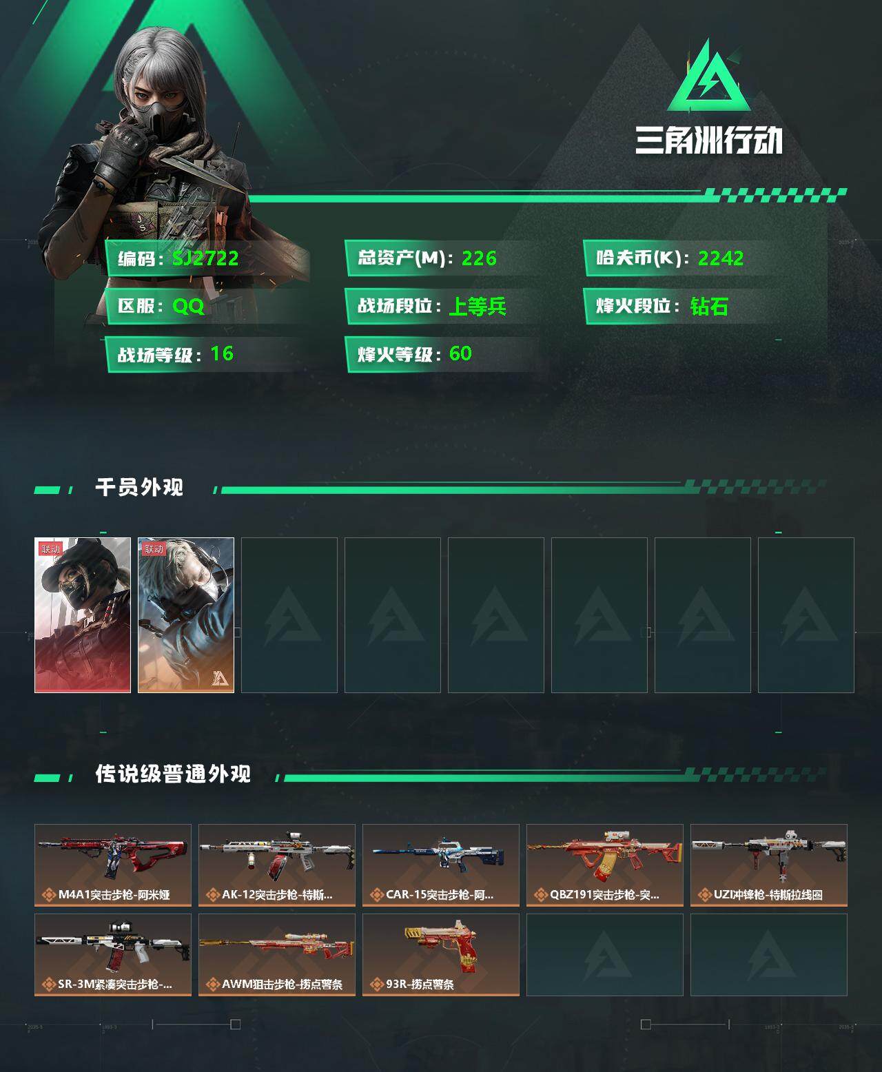 SJZEY330535三角洲行动账号详情图2