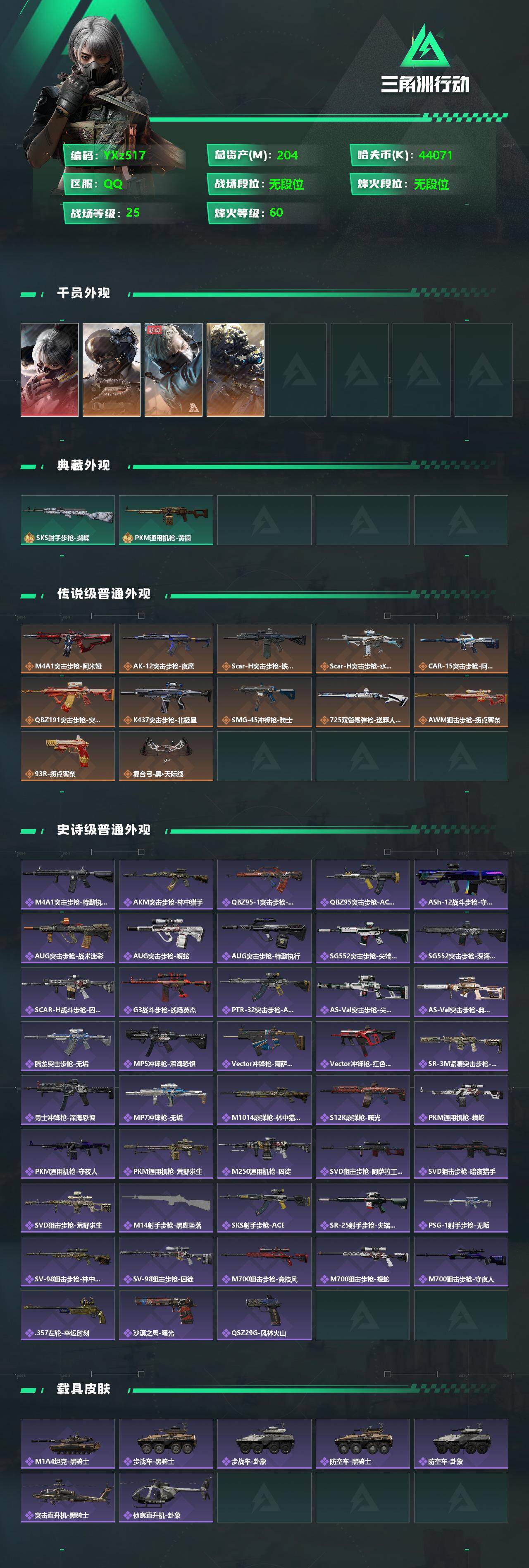 SJZYXS330741三角洲行动账号详情图2