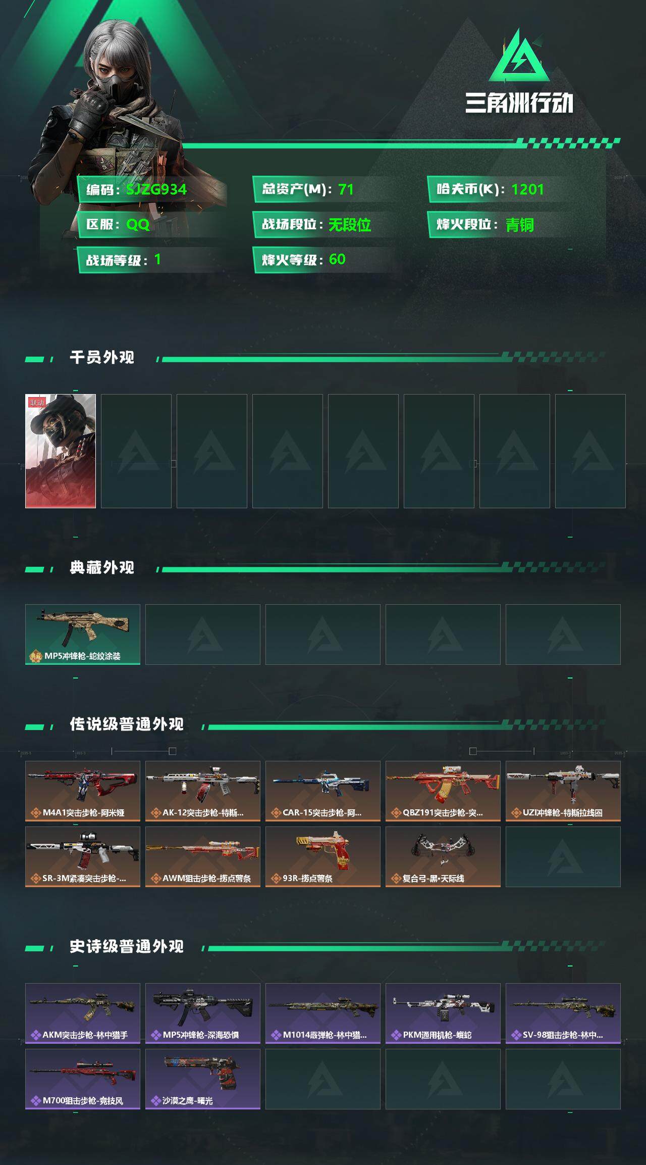 SJZEY330603三角洲行动账号详情图2