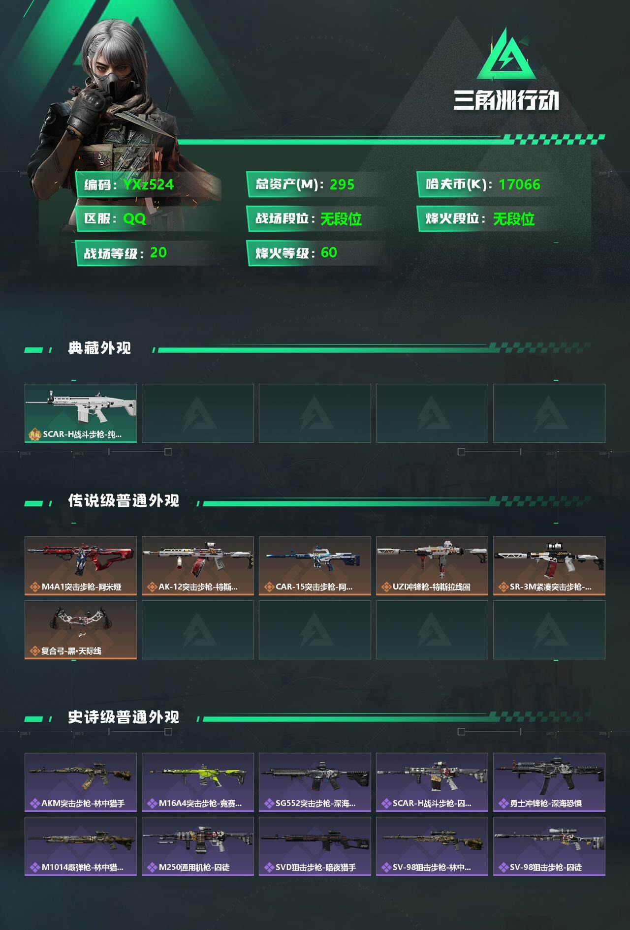 SJZYXS330738三角洲行动账号详情图2