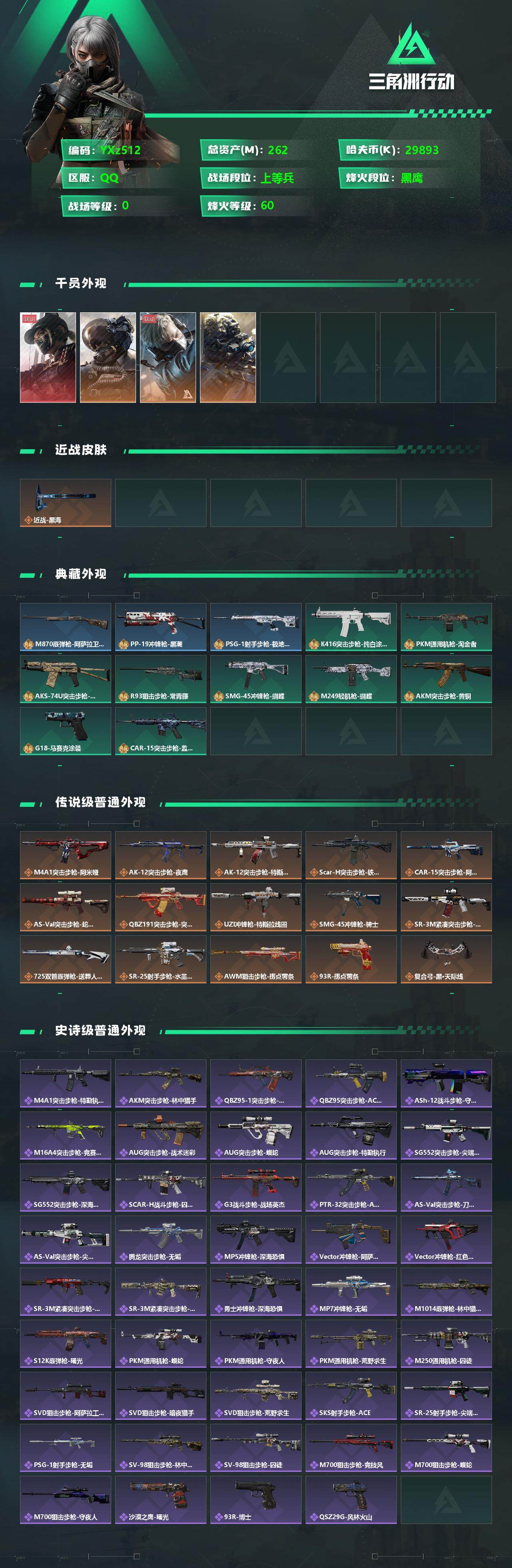 SJZYXS330732三角洲行动账号详情图2 SJZYXS330732三角洲行动账号详情图2