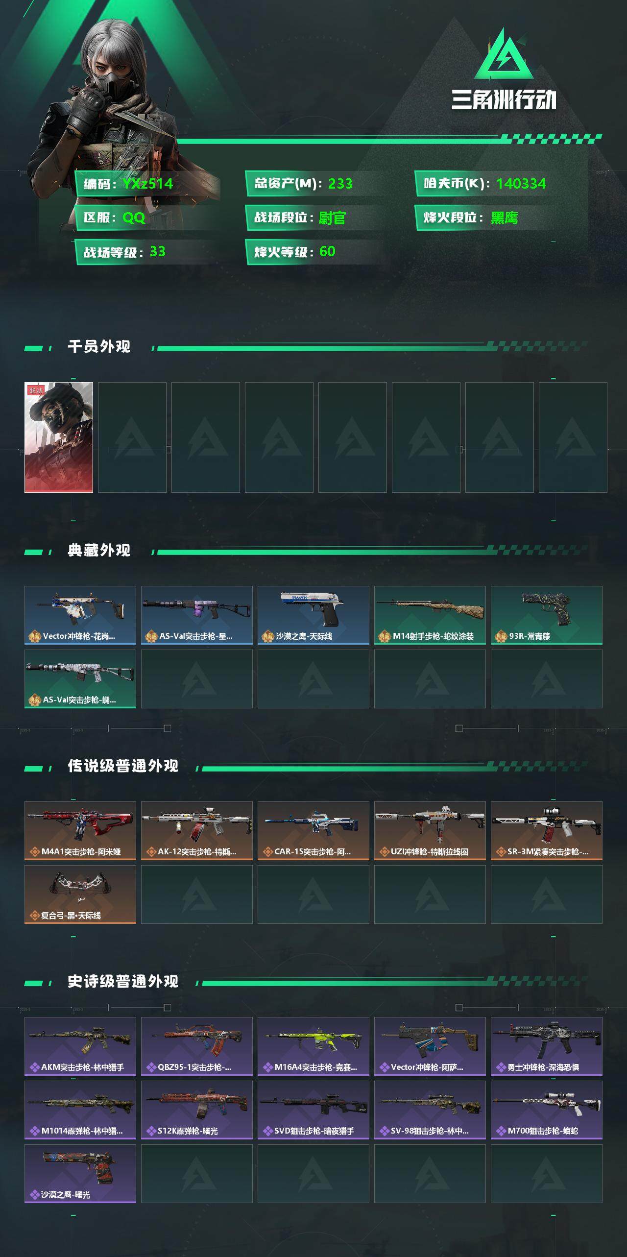 SJZYXS330729三角洲行动账号详情图2