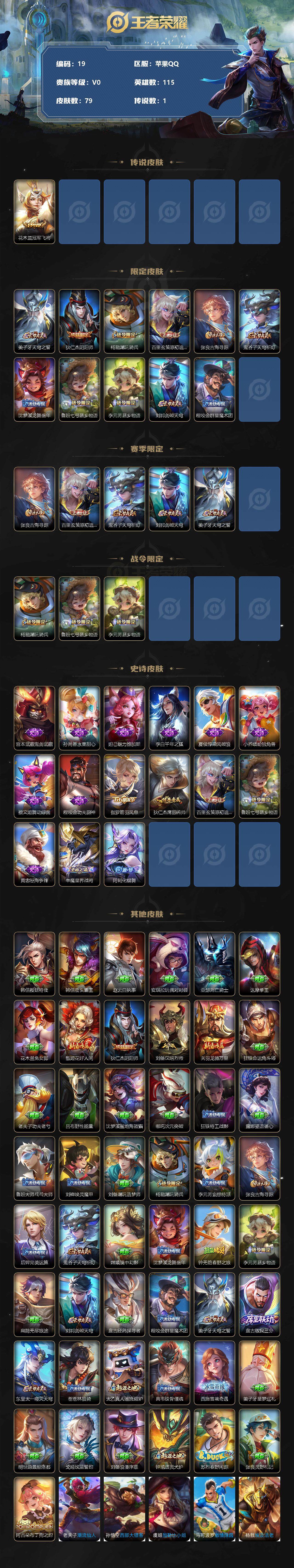 WZCMW3278689王者荣耀账号详情图2