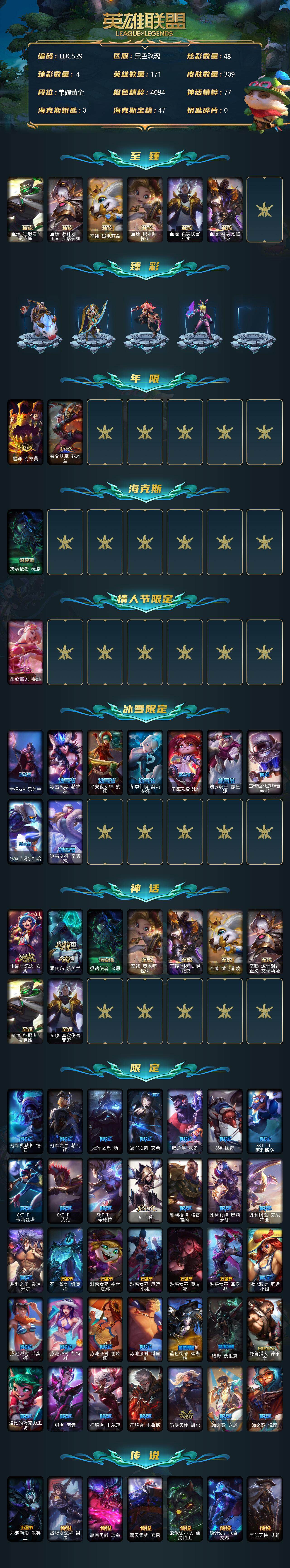LOLEY312149英雄联盟账号详情图2
