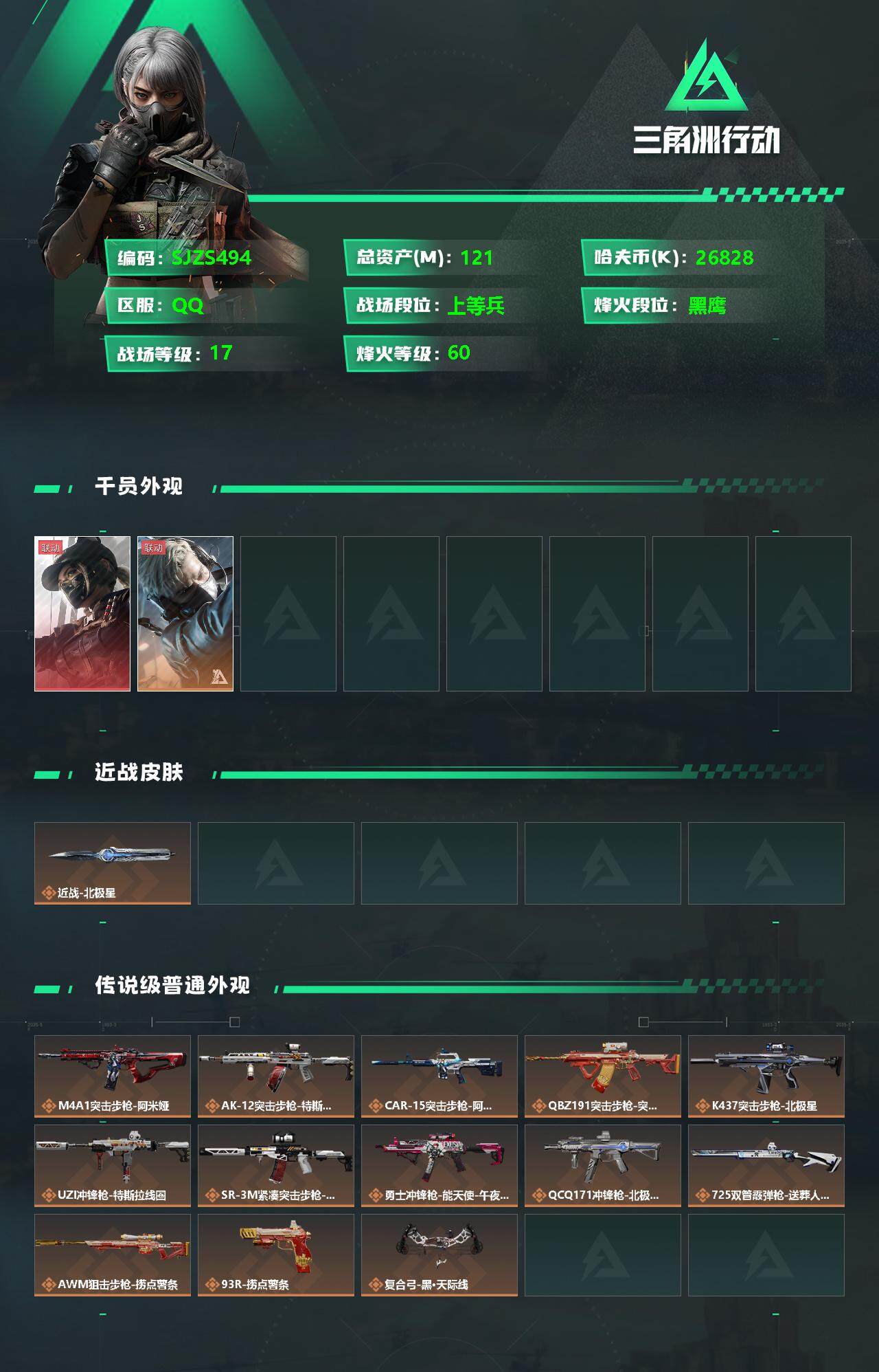 SJZEY330783三角洲行动账号详情图2