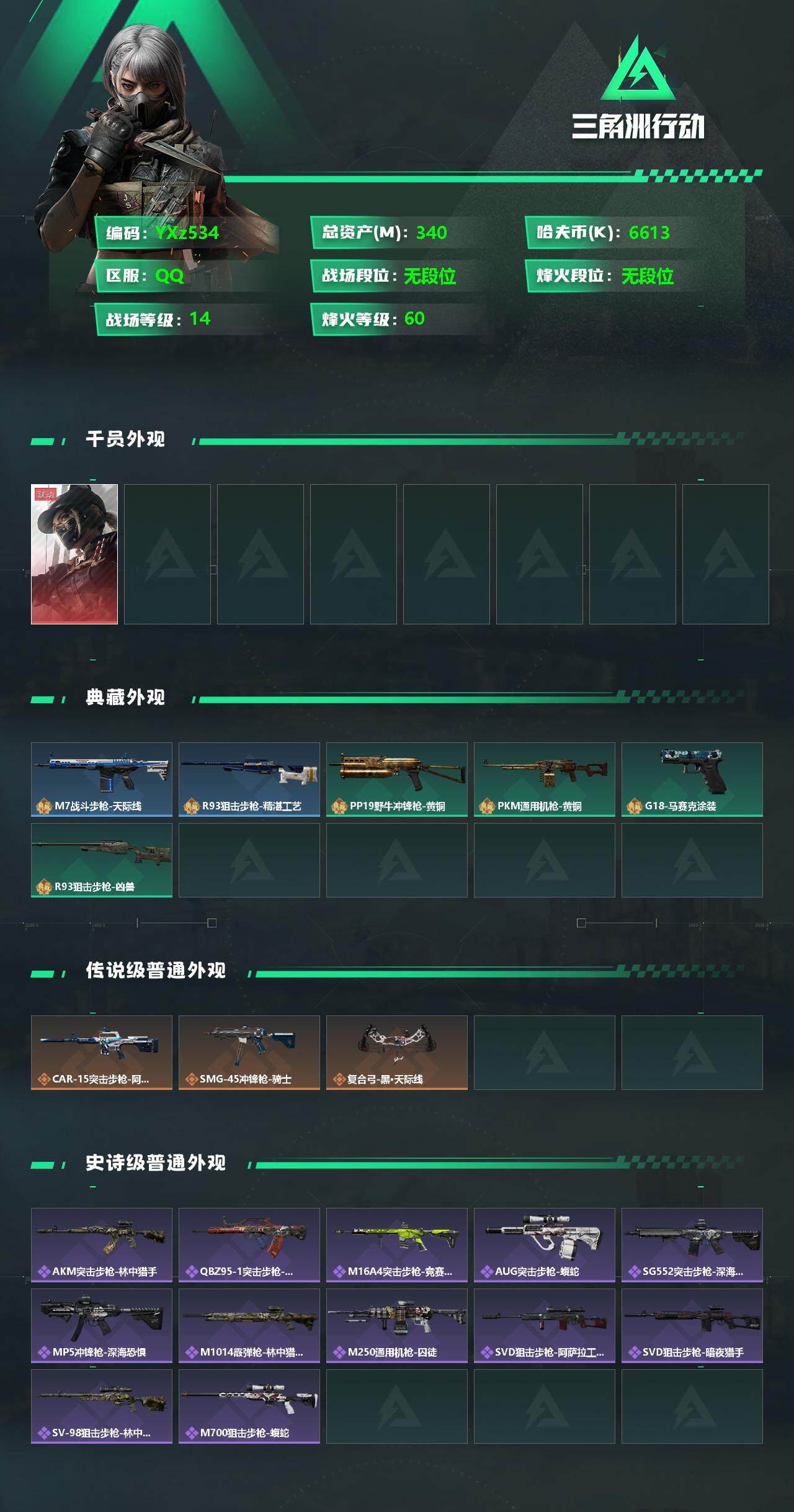 SJZYXS330829三角洲行动账号详情图2
