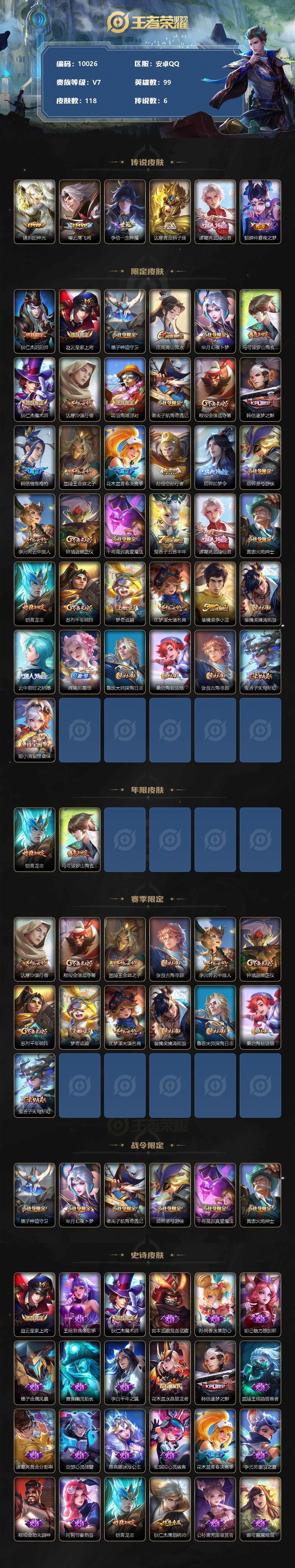 WZBSY3278669王者荣耀账号详情图2