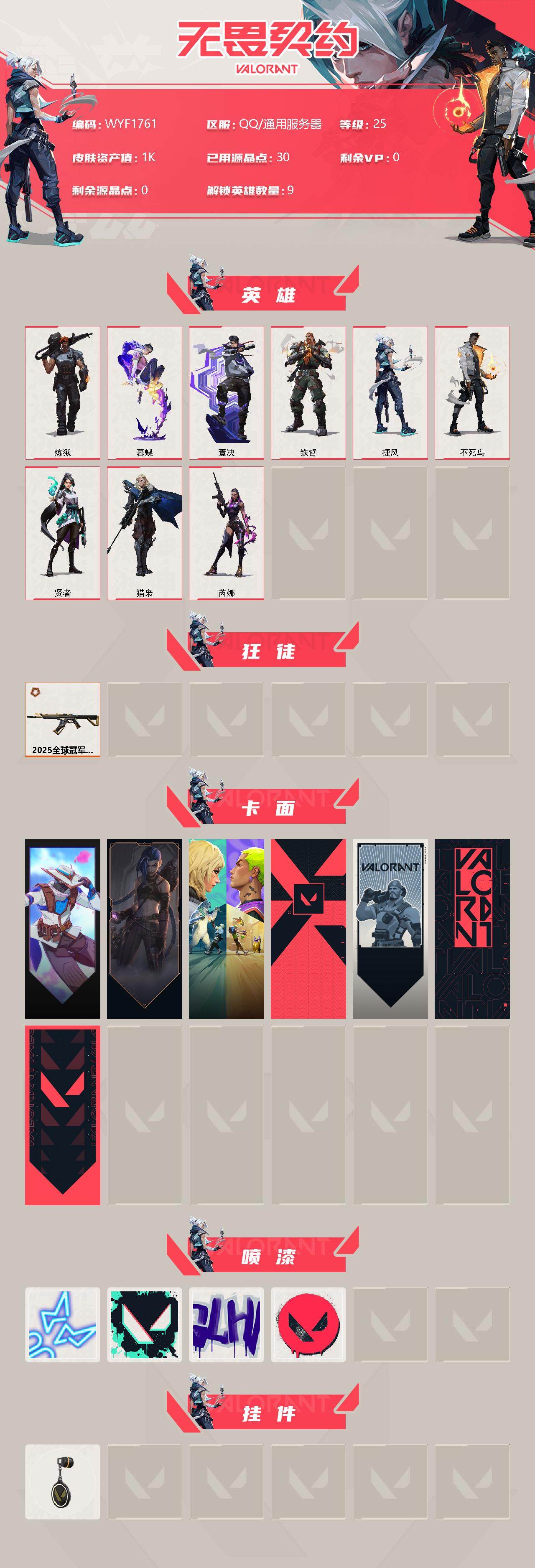 WWQEY313068无畏契约账号详情图2