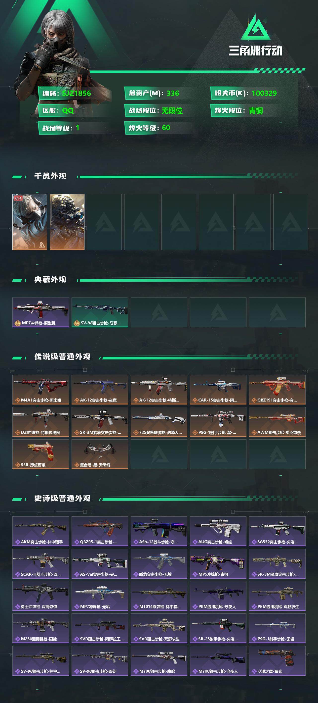 SJZEY331254三角洲行动账号详情图2