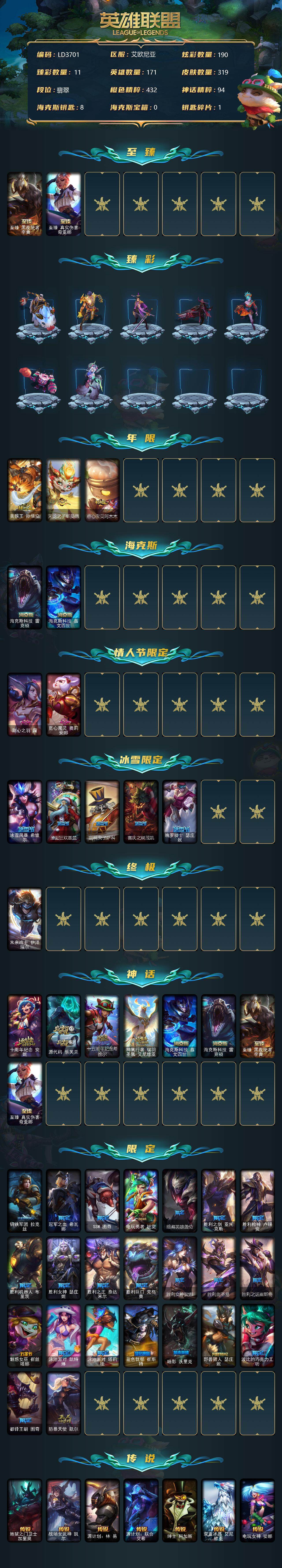 LOLEY312273英雄联盟账号详情图2