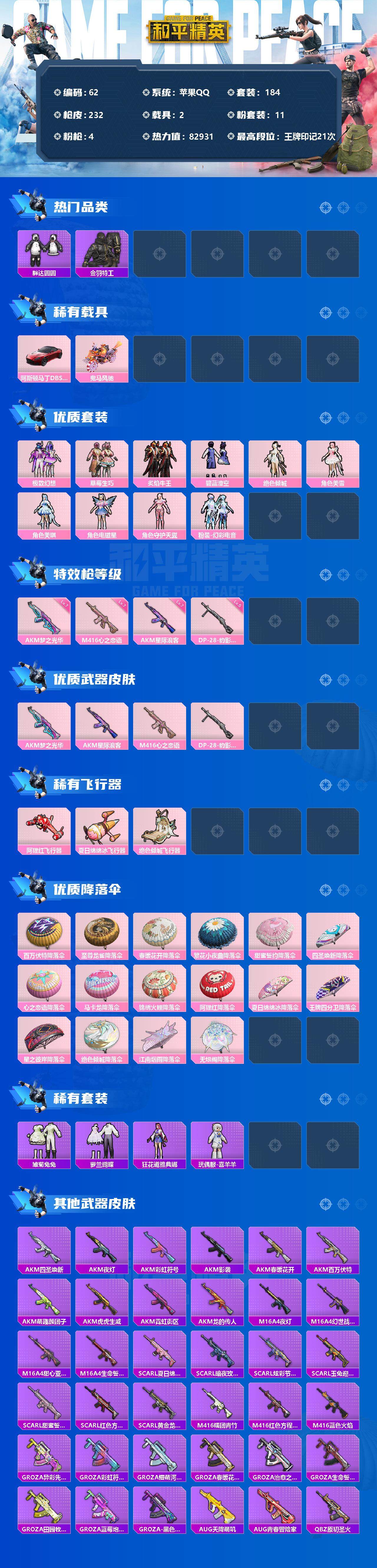 HPCMW3331110和平精英账号详情图2 HPCMW3331110和平精英账号详情图2
