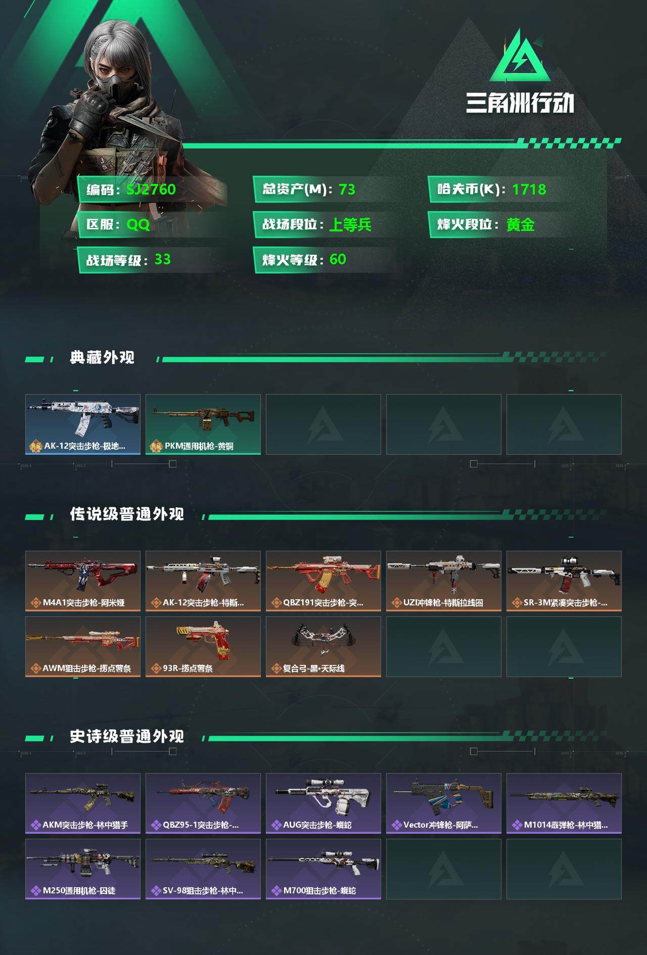 SJZEY331291三角洲行动账号详情图2