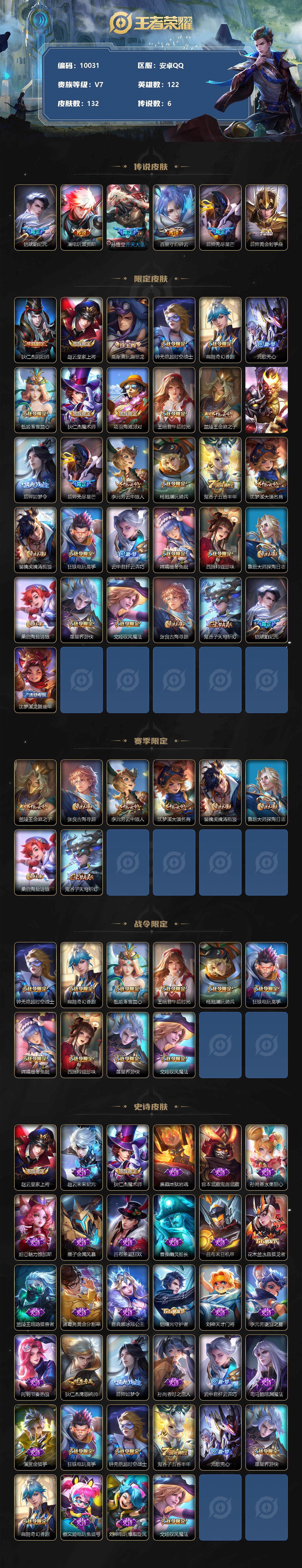 WZCMW3282222王者荣耀账号详情图2