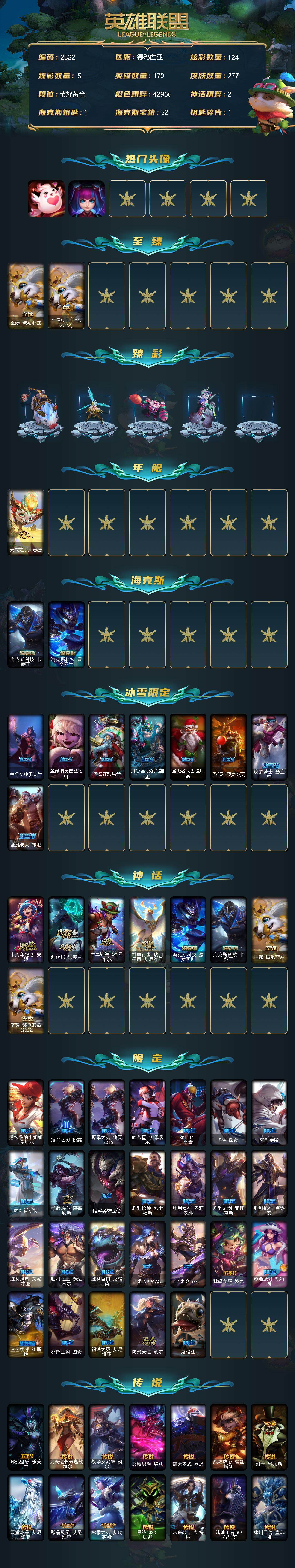 LOLCMW312308英雄联盟账号详情图2
