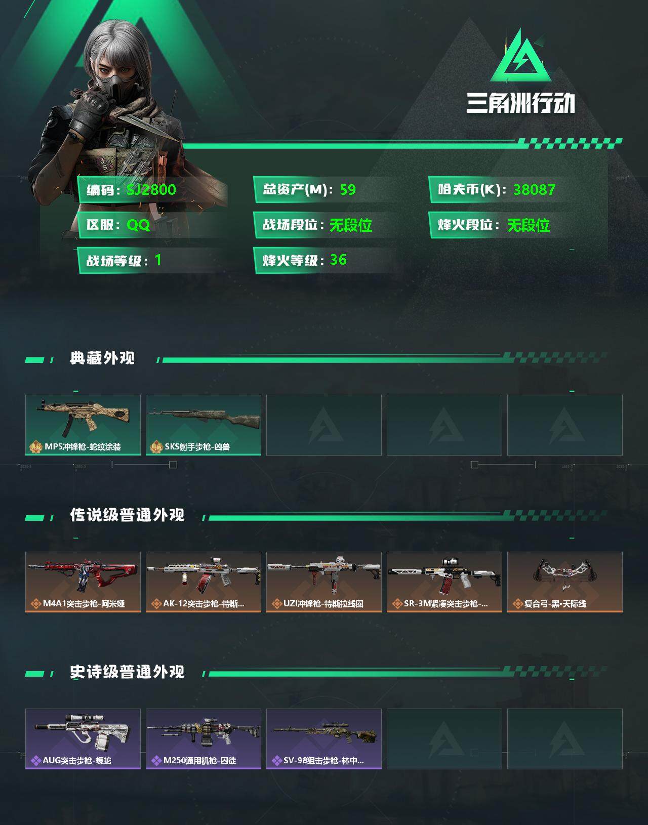 SJZEY331432三角洲行动账号详情图2