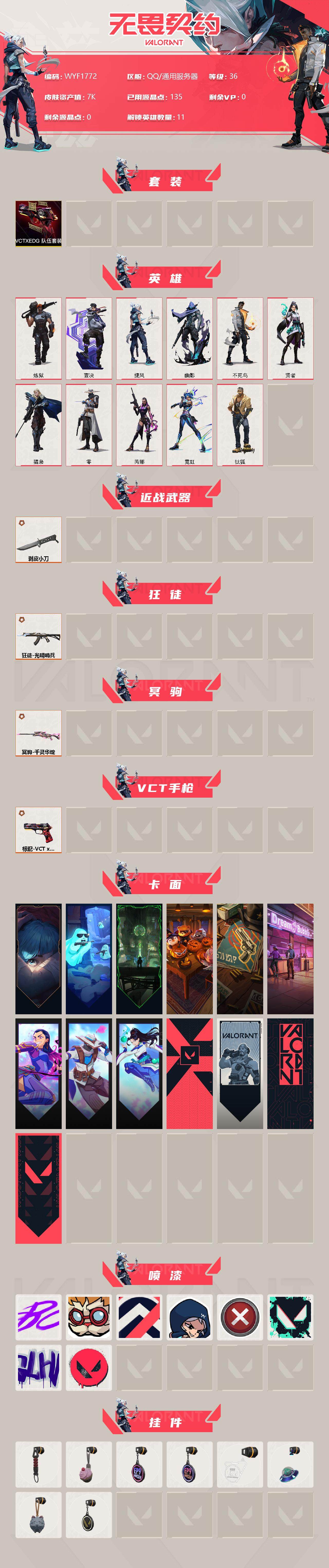 WWQEY313177无畏契约账号详情图2