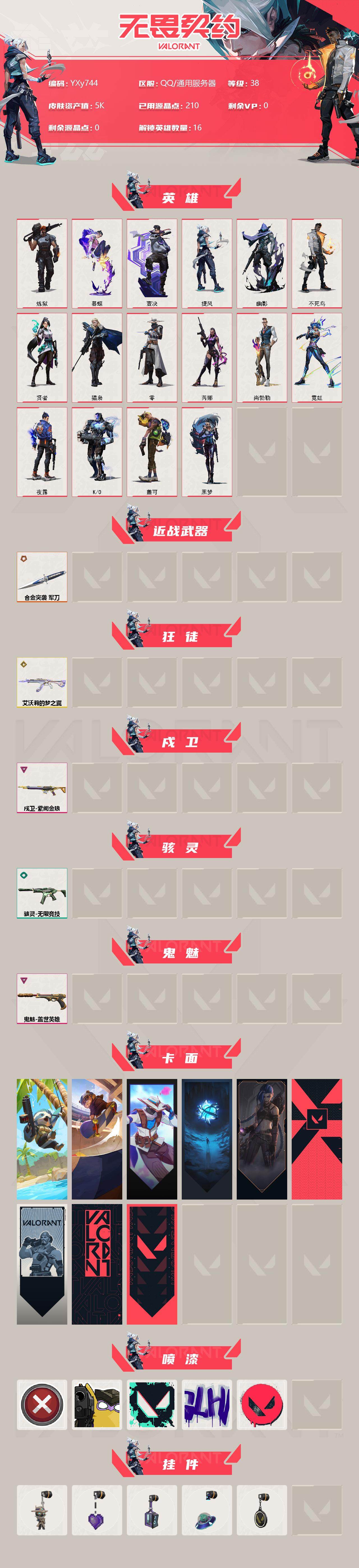WWQYXS313466无畏契约账号详情图2