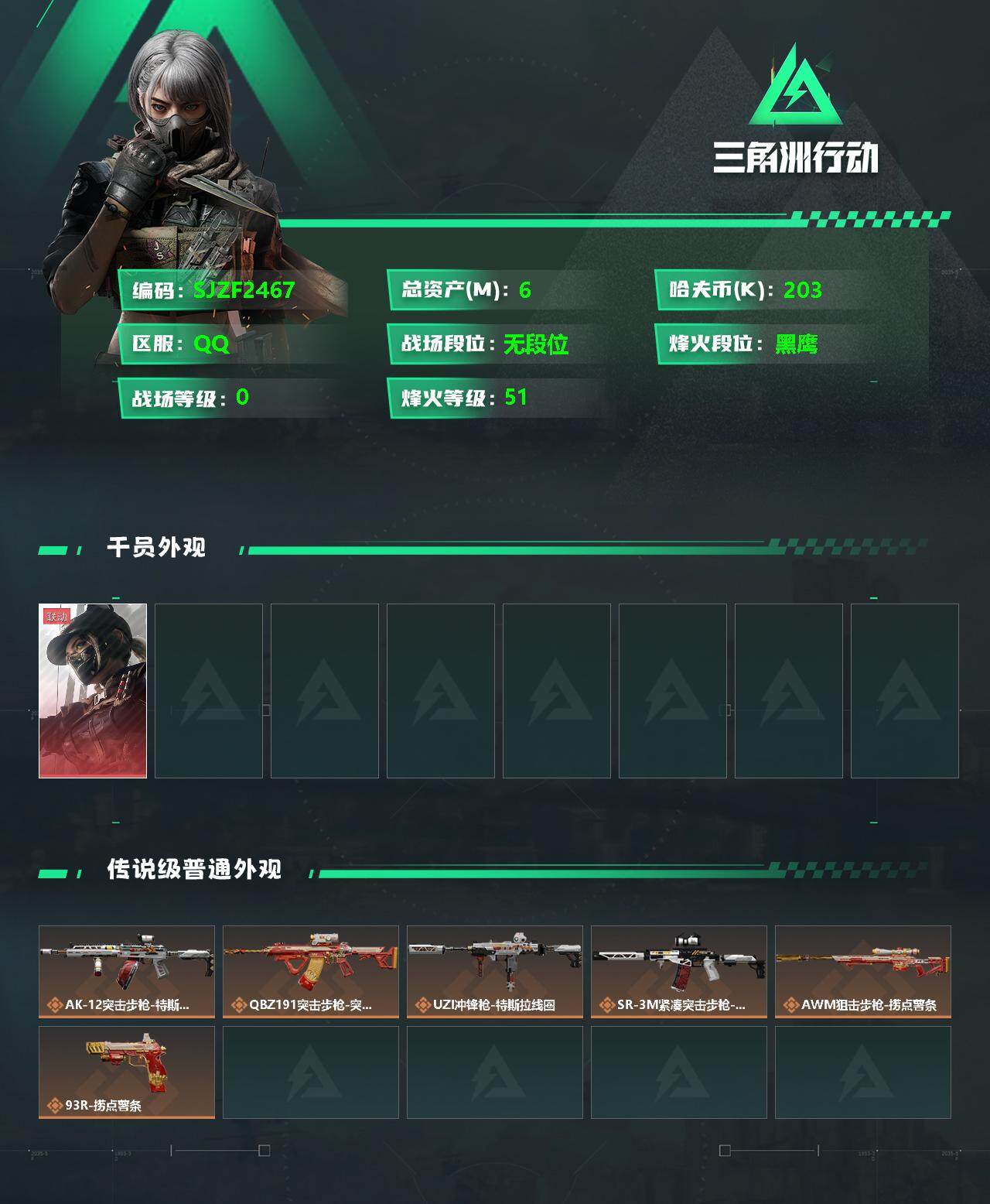 SJZEY331442三角洲行动账号详情图2