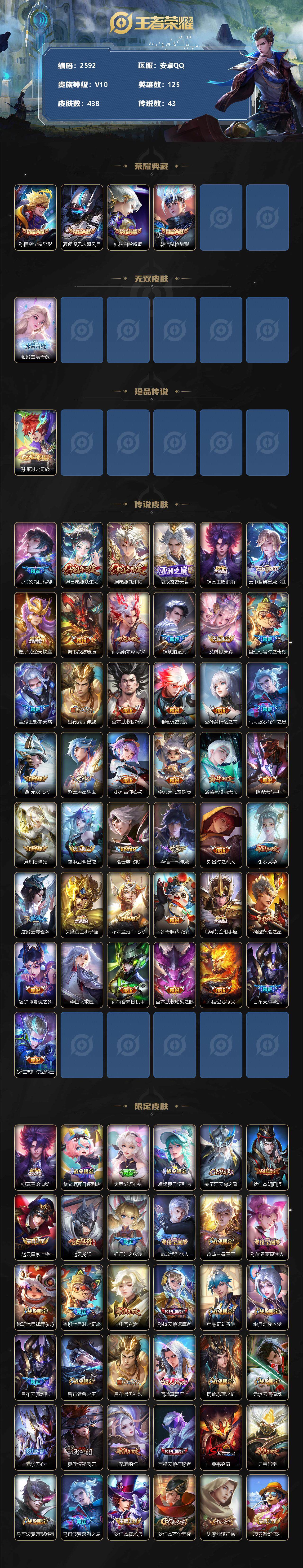 WZCMW3369236王者荣耀账号详情图2